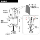 バイス アクリルボード固定用 工具 万力 回転式 ボルト 挟む パーティション金具 首振り おしゃれ 安定 はさむ コロナ 飛沫対策 白 黒 アクリル板別売り 【納期A】【lic-kwk-020】