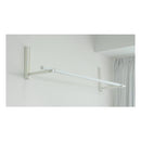 物干し竿 おしゃれ 室内 長さ 約1.2ｍ 約2ｍ 伸縮 幅 スタイリッシュ デザイン インテリア オシャレ かっこいい 金属性 ホワイト 白 ブラック 黒 木目 柄 ポール 【納期A】【lic-kwk-021】