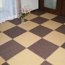 ジョイントマット 防炎 ジョイントカーペット 45×45cm 厚手 1cm 業務用 幼稚園 保育園 学校 施設 店舗 おしゃれ リフォーム diy 施工 防音 簡単 リフォーム 【納期B】【lic-mzw-0001】