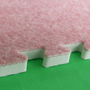 ジョイントマット 大判 90×90cm 防炎 厚手 1.5cm 15mm 厚み 厚さ おしゃれな 敷き方 ジョイントカーペット 防炎証明 ラベル リビング ダイニング diy 床材 施工 【納期C】【lic-mzw-0003】