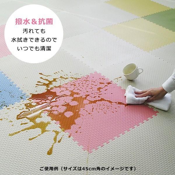 ジョイントマット 大判 90×90cm 防炎 厚手 1.5cm 厚さ 撥水 抗菌 SIAA 発泡 安心 安全 業務用 小学校 保育園 幼稚園 教育施設 子供部屋 ジョイントクッション 【納期C】【lic-mzw-0007】