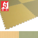 ジョイントマット 大判 90×90cm 防炎 和柄 畳風 たたみ柄 大きいサイズ 大型 厚み 撥水 抗菌 SIAA 防炎ラベル 学校 施設 店舗 ジョイントクッション 防音 床材 【納期C】【lic-mzw-0009】