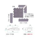 ソフトチェッカー用スロープ 床材 ジョイントパネル ジョイントタイル ジョイントマット 段差解消 スロープ 端っこ 角 隅 塩ビ 防炎 安心 安全 施工 diy 設置 【納期B】【lic-mzw-0015】