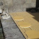 座布団 サウナ用 マット お風呂場 浴室 浴場 温泉 尻敷き クッション 防炎 抗菌 撥水 業務用 店舗用 施設 サウナルーム サウナ室 置く イエロー 黄色 ブルー 青 【納期B】【lic-mzw-0037】