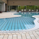 排水溝 蓋 カバー 幅151～200mm 長さ1m ステップロール 直線 曲線 滑り止め プール シャワールーム 温泉 すのこ 施設 防カビ ジョイント 巻取り 浮きにくい 【納期F】【lic-mzw-0039】