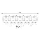 排水溝カバー 排水溝蓋 フタ プール シャワー ロッカールーム 温泉 施設 学校 抗菌 滑り止め パラレルステップ みずわ工業 サイズ 幅 231mmから250mm 長さ 1m 【納期F】【lic-mzw-0047】
