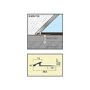 見切り材 アルミ製見切り材 金物 金台 アルミ見切り材 金属製 床材 フロアタイル用 エッジ クラテツロック 抗菌クラテツフロア専用 ナガタ 【納期B】【lic-nagata-007】