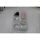 収納ケース 収納ボックス 小物収納 小物入れ シンプル 持ち手付き 取っ手つき 蓋 ふた フタ 雑貨 化粧品 コスメ インテリア 白 ホワイト 半透明 【納期B】【lic-nit-0001】