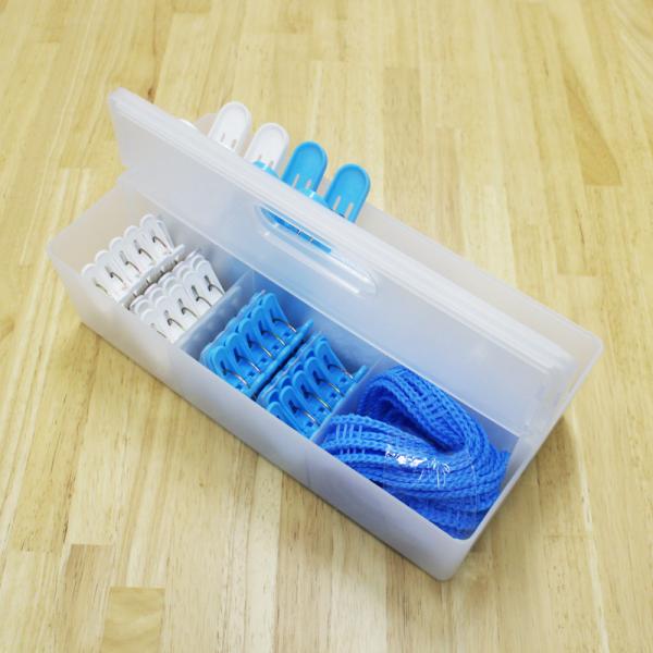 収納ボックス 小物収納 小物入れ シンプル 収納ケース 持ち手 取っ手 蓋つき ふた付き フタ スタッキング可能 雑貨 化粧品 白 ホワイト 半透明 【納期B】【lic-nit-0002】