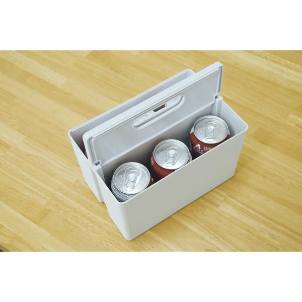 小物収納ケース 収納BOX 小物入れ 整理整頓 ひとまとめ シンプル 収納箱 道具箱 ツールボックス 蓋 ふた スタッキング 重ねられる 雑貨 白 ホワイト 半透明 【納期B】【lic-nit-0003】