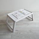 ミニテーブル サイドテーブル センターテーブル サブテーブル カフェテーブル 折りたたみ 折り畳み 省スペース スリム ベッド上で使える 【納期B】【lic-nit-0004】