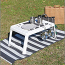 ミニテーブル サイドテーブル センターテーブル サブテーブル カフェテーブル 折りたたみ 折り畳み 省スペース スリム ベッド上で使える 【納期B】【lic-nit-0004】