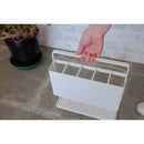 傘立て 傘たて 5本 スリム コンパクト シンプル 省スペース 珪藻土 吸水 折り畳み傘 折りたたみ傘 白 ホワイト 黒 ブラック 【納期B】【lic-nit-0005】