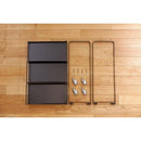 キッチンワゴン 収納ワゴン ラック キャスター付き 3段 台所 リビング サニタリー ガレージ 車庫 倉庫 シンプル おしゃれ 白 ホワイト 黒 ブラック 【納期B】【lic-nit-0006】