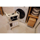 キッチンワゴン 収納ワゴン ラック キャスター付き 3段 台所 リビング サニタリー ガレージ 車庫 倉庫 シンプル おしゃれ 白 ホワイト 黒 ブラック 【納期B】【lic-nit-0006】