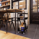 キッチンワゴン 収納ワゴン ラック キャスター付き 3段 台所 リビング サニタリー ガレージ 車庫 倉庫 シンプル おしゃれ 白 ホワイト 黒 ブラック 【納期B】【lic-nit-0006】