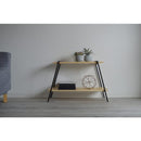 ラック 2段 収納ラック 棚 おしゃれ 台形 北欧 カフェ風 インテリア ナチュラル カントリー アメリカン アイアン 脚 シンプル 木製 棚板 天然木 スタイリッシュ 【納期B】【lic-nit-0007】