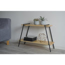 ラック 2段 収納ラック 棚 おしゃれ 台形 北欧 カフェ風 インテリア ナチュラル カントリー アメリカン アイアン 脚 シンプル 木製 棚板 天然木 スタイリッシュ 【納期B】【lic-nit-0007】