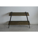 ラック 2段 収納ラック 棚 おしゃれ 台形 北欧 カフェ風 インテリア ナチュラル カントリー アメリカン アイアン 脚 シンプル 木製 棚板 天然木 スタイリッシュ 【納期B】【lic-nit-0007】