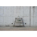 ラック 3段 収納ラック 棚 おしゃれ 北欧 カフェ風 インテリア ナチュラル カントリー アイアン 脚 シンプル 木製 棚板 天然木 スタイリッシュ お洒落 台形 【納期B】【lic-nit-0008】