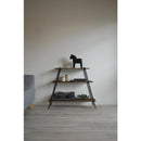 ラック 3段 収納ラック 棚 おしゃれ 北欧 カフェ風 インテリア ナチュラル カントリー アイアン 脚 シンプル 木製 棚板 天然木 スタイリッシュ お洒落 台形 【納期B】【lic-nit-0008】