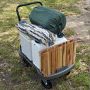 台車 折りたたみ 折り畳み キャリー 屋外用 アウトドア キャンプ 耐荷重 100kg 日本製 国産 オフロード対応 荒地 荷ズレ防止 【納期B】【lic-nit-0010】