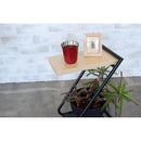 サイドテーブル 北欧 おしゃれ ベッドサイド ソファサイド アイアン 脚 フレーム 木製 天板 天然木 カフェ風 シンプル ラック 棚 物置き ロータイプ 低い 【納期B】【lic-nit-0011】