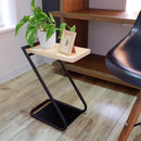サイドテーブル 北欧 おしゃれ ベッドサイド ソファサイド アイアン 脚 フレーム 木製 天板 天然木 カフェ風 シンプル ラック 棚 物置き ロータイプ 低い 【納期B】【lic-nit-0011】