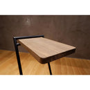 サイドテーブル 北欧 おしゃれ ベッド ソファサイド 脚 鉄製 木製 天板 天然木 カフェ風 インテリア シンプル ラック 棚 物置き ハイタイプ 高さのある 【納期B】【lic-nit-0012】