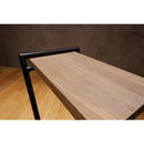 サイドテーブル 北欧 おしゃれ ベッド ソファサイド 脚 鉄製 木製 天板 天然木 カフェ風 インテリア シンプル ラック 棚 物置き ハイタイプ 高さのある 【納期B】【lic-nit-0012】