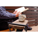 サイドテーブル 北欧 おしゃれ ベッド ソファサイド 脚 鉄製 木製 天板 天然木 カフェ風 インテリア シンプル ラック 棚 物置き ハイタイプ 高さのある 【納期B】【lic-nit-0012】