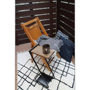 サイドテーブル 北欧 おしゃれ ベッド ソファサイド 脚 鉄製 木製 天板 天然木 カフェ風 インテリア シンプル ラック 棚 物置き ハイタイプ 高さのある 【納期B】【lic-nit-0012】