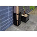 傘立て 傘たて 4本 角置き 隅っこ 端 スリム コンパクト シンプル 省スペース 安定感 白 ホワイト 黒 ブラック アンブレラスタンド ラック 【納期B】【lic-nit-0013】