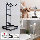 ドライヤースタンド ドライヤーラック ドライヤー収納 ドライヤー立て おしゃれ スタイリッシュ シンプル 白 黒 洗面所 ランドリー サニタリー 脱衣所 【納期B】【lic-nit-0016】