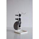 ドライヤースタンド ドライヤーラック ドライヤー収納 ドライヤー立て おしゃれ スタイリッシュ シンプル 白 黒 洗面所 ランドリー サニタリー 脱衣所 【納期B】【lic-nit-0016】