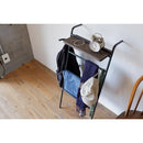 ラダーラック ハンガーラック 壁掛け 立て掛け おしゃれ シンプル 北欧 スタイリッシュ スリム 小物置き 天板 ラック お洒落 リビング 【納期B】【lic-nit-0024】