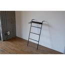 ラダーラック ハンガーラック 壁掛け 立て掛け おしゃれ シンプル 北欧 スタイリッシュ スリム 小物置き 天板 ラック お洒落 リビング 【納期B】【lic-nit-0024】