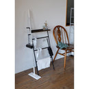 ラダーラック ハンガーラック 壁掛け 立て掛け おしゃれ シンプル 北欧 スタイリッシュ スリム 小物置き 天板 ラック お洒落 リビング 【納期B】【lic-nit-0024】