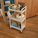 キッチンワゴン 収納ワゴン サイドワゴン ラック キャスター付き 3段 台所 キッチン ダイニング リビング ガレージ 倉庫 シンプル おしゃれ ホワイト ブラック 【納期B】【lic-nit-0028】