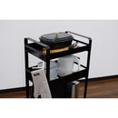 キッチンワゴン 収納ワゴン サイドワゴン ラック キャスター付き 3段 台所 キッチン ダイニング リビング ガレージ 倉庫 シンプル おしゃれ ホワイト ブラック 【納期B】【lic-nit-0028】