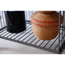 サイドワゴン ワイヤー ワゴン 収納 ラック キャスター付き インダストリアル 無骨 おしゃれ 男前 棚 2段 リビング 玄関 ガレージ 車庫 【納期B】【lic-nit-0029】