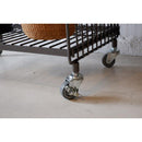 サイドワゴン ワイヤー ワゴン 収納 ラック キャスター付き インダストリアル 無骨 おしゃれ 男前 棚 2段 リビング 玄関 ガレージ 車庫 【納期B】【lic-nit-0029】