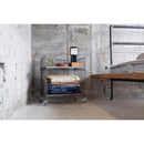 サイドワゴン ワイヤー ワゴン 収納 ラック キャスター付き インダストリアル 無骨 おしゃれ 男前 棚 2段 リビング 玄関 ガレージ 車庫 【納期B】【lic-nit-0029】