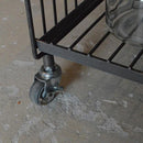 サイドワゴン 3段 ワイヤー 収納ラック 棚 キャスター付き インダストリアル 無骨 おしゃれ インテリア リビング 玄関 ガレージ 車庫 【納期B】【lic-nit-0030】