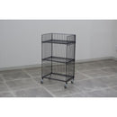 サイドワゴン 3段 ワイヤー 収納ラック 棚 キャスター付き インダストリアル 無骨 おしゃれ インテリア リビング 玄関 ガレージ 車庫 【納期B】【lic-nit-0030】
