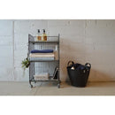 サイドワゴン 3段 ワイヤー 収納ラック 棚 キャスター付き インダストリアル 無骨 おしゃれ インテリア リビング 玄関 ガレージ 車庫 【納期B】【lic-nit-0030】