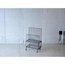 ダンボール収納ラック ストッカー 収納ワゴン 段ボール おしゃれ キャスターつき 倉庫 事務所 作業場 サイドワゴン インダストリアル 【納期B】【lic-nit-0031】