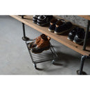 トロリー 収納 ラック キャスター付き 土台 台車 おしゃれ インダストリアル 靴 シューズラック スチール 小物置き ディスプレイラック 【納期B】【lic-nit-0032】