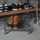 トロリー 収納 ラック キャスター付き 土台 台車 おしゃれ インダストリアル 靴 シューズラック スチール 小物置き ディスプレイラック 【納期B】【lic-nit-0032】