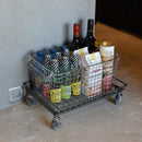 トロリー 収納 ラック キャスター付き 土台 台車 おしゃれ インダストリアル 靴 シューズラック スチール 小物置き ディスプレイラック 【納期B】【lic-nit-0032】